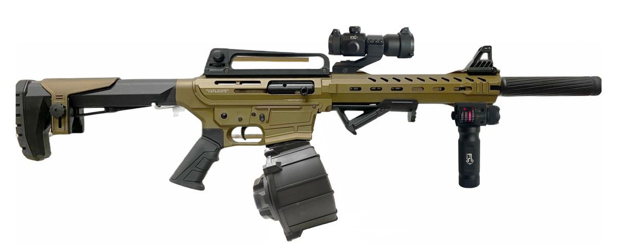 CDA PK-12 / AR12 Tactical Semi Auto Shotgun 12 Gauge 3" Chamber 18.5 ...